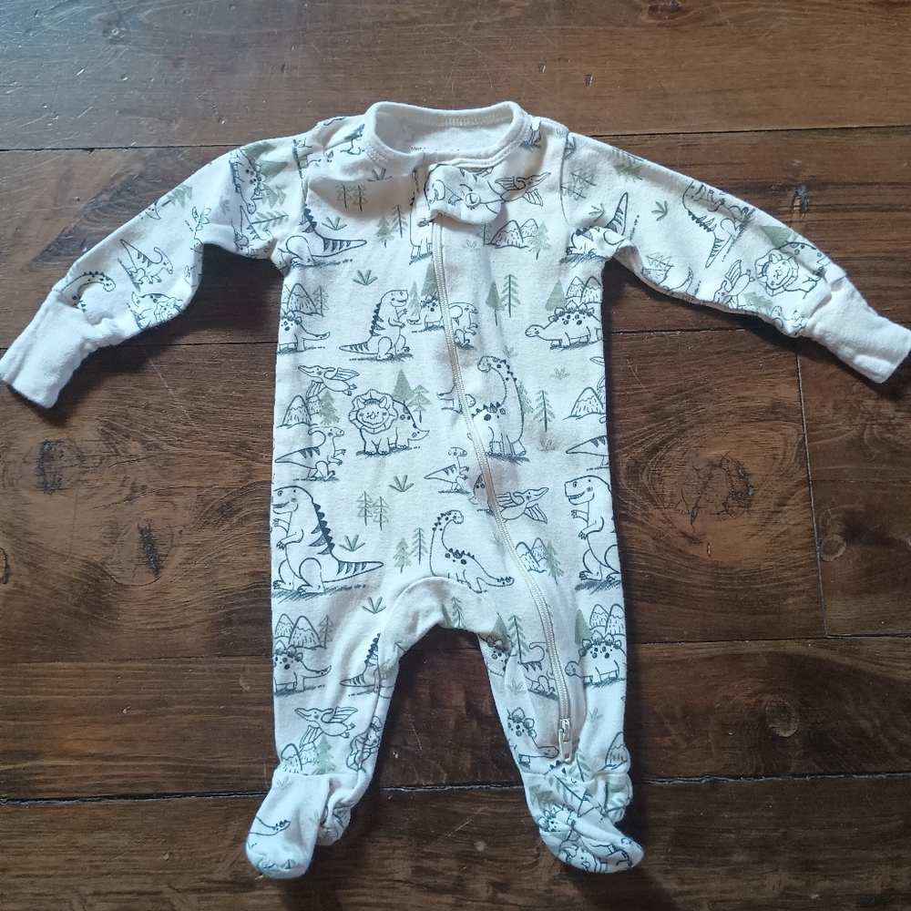 Dinosaur Organic Cotton Sleep Footy